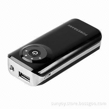 Power Bank, Built-in 5,200mAh, Samsung A-type Lithium Polymer Battery